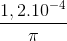 frac{1,2.10^{-4}}{pi }