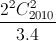 frac{2^{2}C_{2010}^{2}}{3.4}